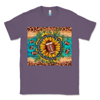 Lavender football leopard turquoise sunflower Classic Tee - JahusDesignShop