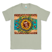 Matcha football leopard turquoise sunflower Classic Tee - JahusDesignShop