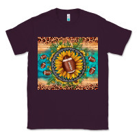 Plum football leopard turquoise sunflower Classic Tee - JahusDesignShop