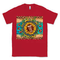 Red football leopard turquoise sunflower Classic Tee - JahusDesignShop