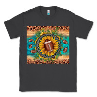 Smoke football leopard turquoise sunflower Classic Tee - JahusDesignShop