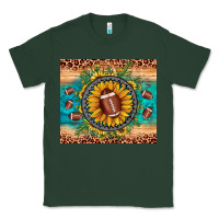 Sports Green football leopard turquoise sunflower Classic Tee - JahusDesignShop