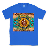 True Royal football leopard turquoise sunflower Classic Tee - JahusDesignShop