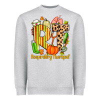 Heather Grey fall rt respiratory therapist Heavyweight Sweatshirt - Zillion Design Studio