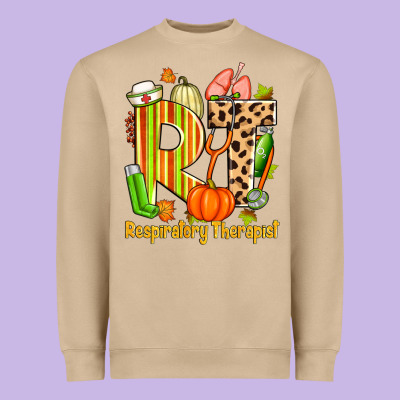 Fall Rt Respiratory Therapist Heavyweight Sweatshirt Designed By Zillion Design Studio