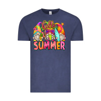 Vintage Denim hello summer gnomes Vintage Tee - Zillion Design Studio