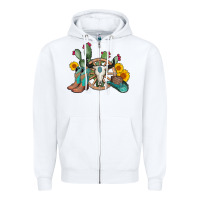 White wheel bull skull western cowboy Zipper Hoodie - AdoDesignShop