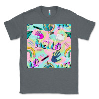 Charcoal Heather hello kindergarten seamless pattern Classic Tee - BundleAndBundleShop