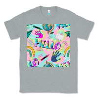 Heather Grey hello kindergarten seamless pattern Classic Tee - BundleAndBundleShop