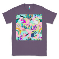 Lavender hello kindergarten seamless pattern Classic Tee - BundleAndBundleShop