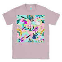 Lilac hello kindergarten seamless pattern Classic Tee - BundleAndBundleShop