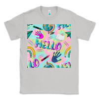 Moon Dust hello kindergarten seamless pattern Classic Tee - BundleAndBundleShop