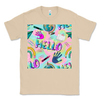 Mushroom hello kindergarten seamless pattern Classic Tee - BundleAndBundleShop