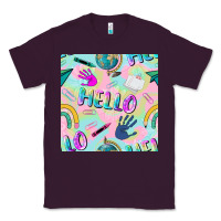 Plum hello kindergarten seamless pattern Classic Tee - BundleAndBundleShop