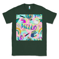 Sports Green hello kindergarten seamless pattern Classic Tee - BundleAndBundleShop