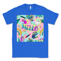 True Royal hello kindergarten seamless pattern Classic Tee - BundleAndBundleShop