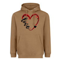 Toasted Coconut valentines day heart Heavyweight Hoodie - MaliasSmallBusiness