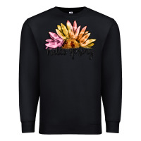 Black hello spring Premium Sweatshirt - MaliasSmallBusiness