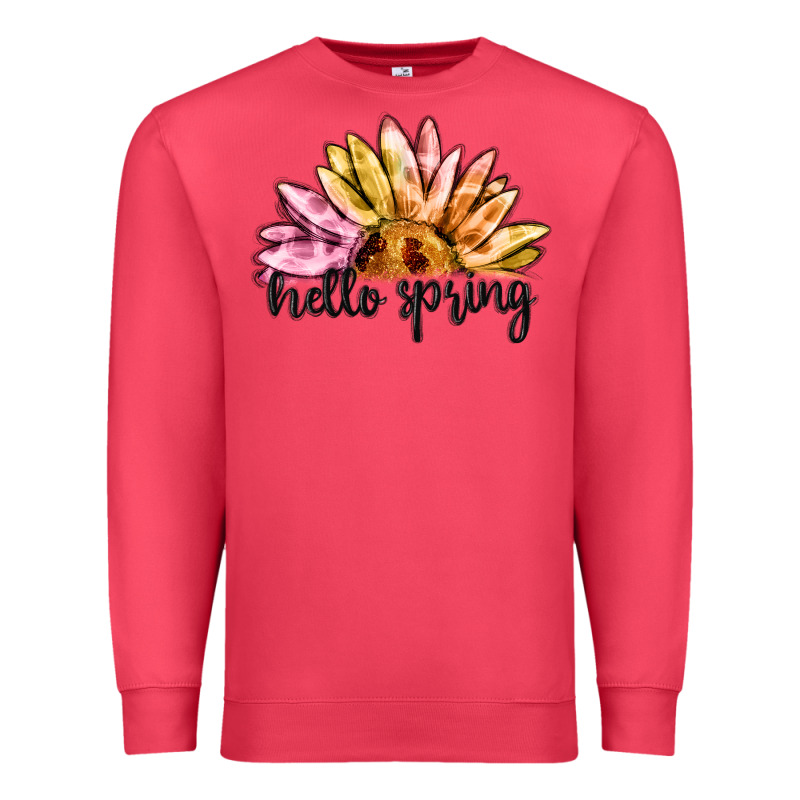 Hello Spring Premium Sweatshirt by MaliasSmallBusiness | Teevron