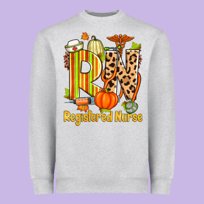 Fall Rn Registered Nurse Heavyweight Sweatshirt Designed By Zillion Design Studio