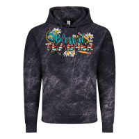 Cloud Black blessed teacher Vintage Hoodie - texasbilliewilder