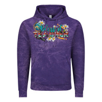 Cloud Purple blessed teacher Vintage Hoodie - texasbilliewilder