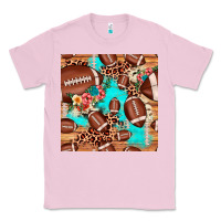 Bubblegum Pink football leopard cowhide seamless pattern Classic Tee - JahusDesignShop
