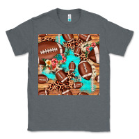 Charcoal Heather football leopard cowhide seamless pattern Classic Tee - JahusDesignShop