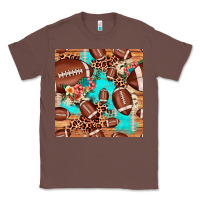Chestnut football leopard cowhide seamless pattern Classic Tee - JahusDesignShop