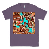 Lavender football leopard cowhide seamless pattern Classic Tee - JahusDesignShop