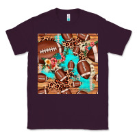 Plum football leopard cowhide seamless pattern Classic Tee - JahusDesignShop