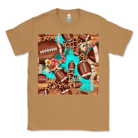 Toasted Coconut football leopard cowhide seamless pattern Classic Tee - JahusDesignShop