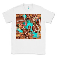 White football leopard cowhide seamless pattern Classic Tee - JahusDesignShop