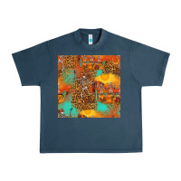 Midnight Navy western skeleton seamless pattern Urban Heavy Tee - HRA Design Shop
