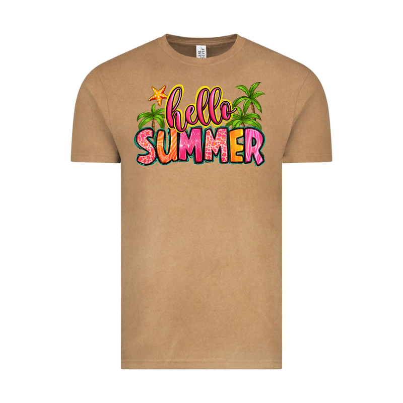 Hello Summer Vintage Tee by Zillion Design Studio | Teevron