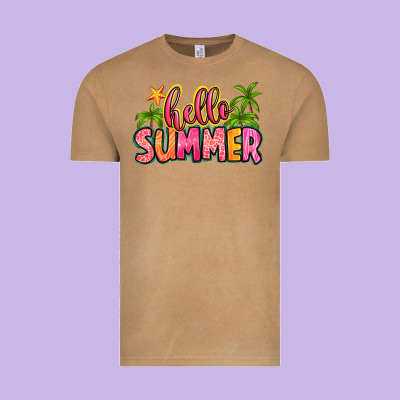 Hello Summer Vintage Tee Designed By Zillion Design Studio