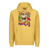 Antique Gold dia de los muertos Premium Hoodie - LillyAllenDesigns