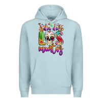 Blue Mist dia de los muertos Premium Hoodie - LillyAllenDesigns