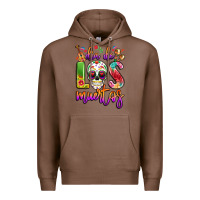 Chestnut dia de los muertos Premium Hoodie - LillyAllenDesigns