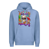 Colony Blue dia de los muertos Premium Hoodie - LillyAllenDesigns