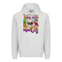 Dove Grey dia de los muertos Premium Hoodie - LillyAllenDesigns