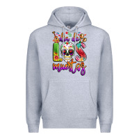 Heather Grey dia de los muertos Premium Hoodie - LillyAllenDesigns