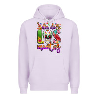 Lilac dia de los muertos Premium Hoodie - LillyAllenDesigns