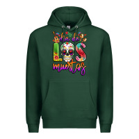 Sports Green dia de los muertos Premium Hoodie - LillyAllenDesigns