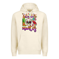 Tofu dia de los muertos Premium Hoodie - LillyAllenDesigns