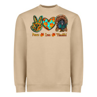 Mushroom peace love thankful Heavyweight Sweatshirt - RanaPortraitStore