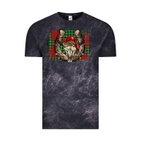 Cloud Black christmas horseshoe bull skull Vintage Tee - BarkalooDesign