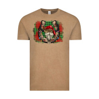 Vintage Coffee christmas horseshoe bull skull Vintage Tee - BarkalooDesign