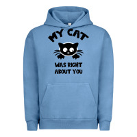Pigment Pebble Blue My Cat Was Right About You Urban Hoodie - Bettercallsaul