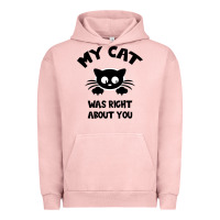 Pigment Salmon My Cat Was Right About You Urban Hoodie - Bettercallsaul